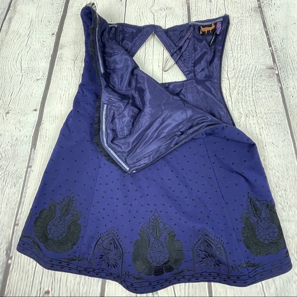 FREE PEOPLE women's limited edition Very Merry strapless mini dress NWOT, size 4 - Picture 9 of 15